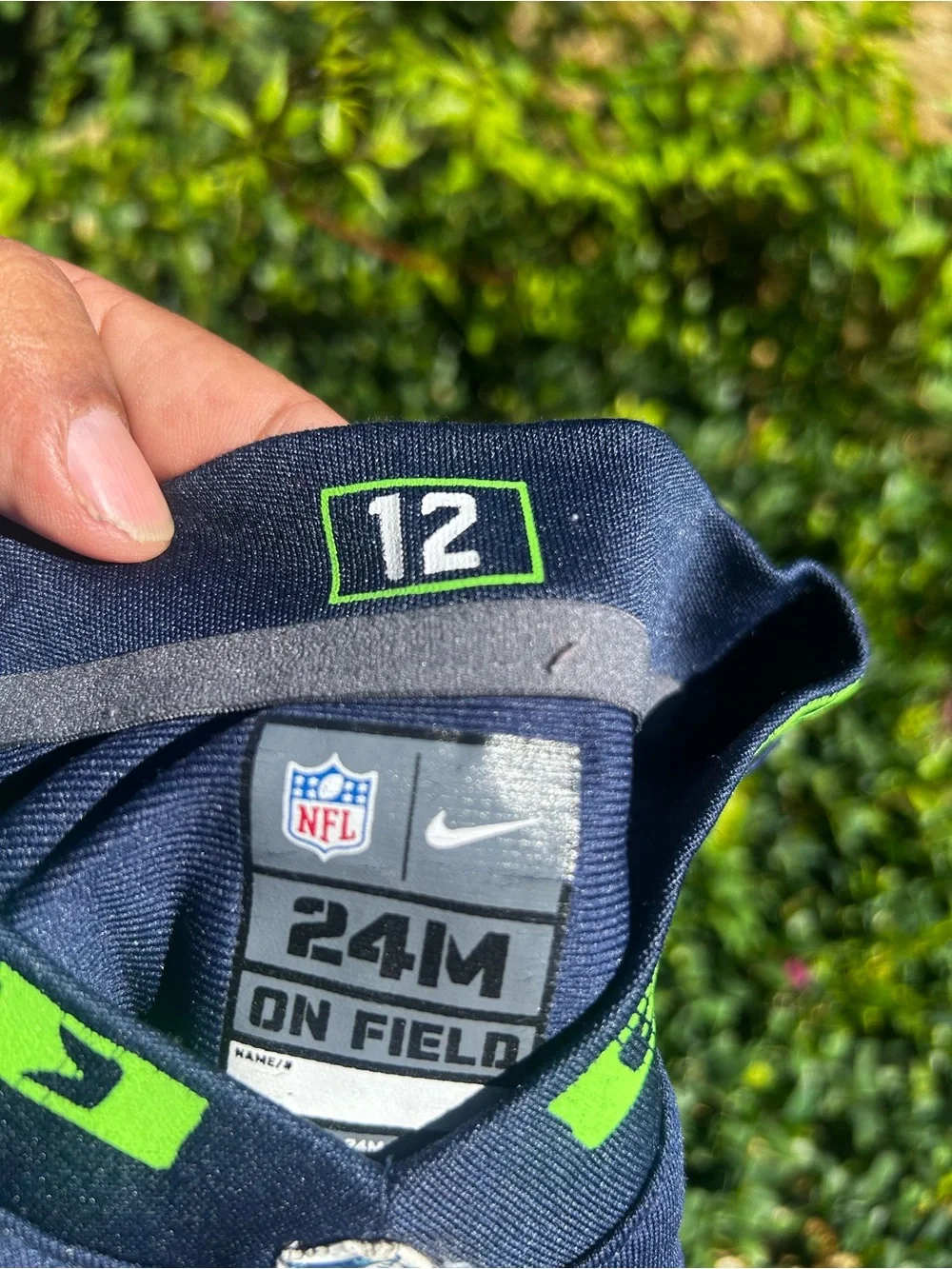 NFL Seattle Seahawks #3 Baby Boy’s Navy & Green Jersey Size 24M